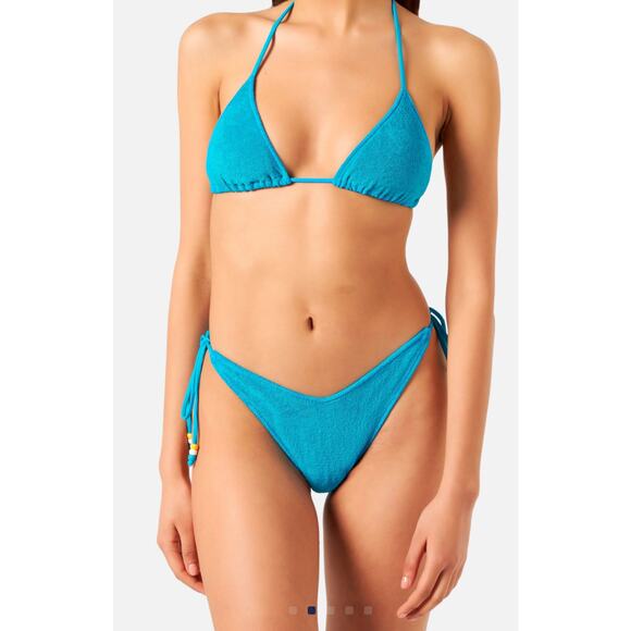 MC2 Saint Barth Blue Terry Cloth Triangle Bikini Set - Size M - Picture 1 of 9